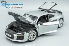 XE MÔ HÌNH AUDI R8 V10 PLUS 1:18 MAISTO (BẠC)