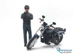 Xe Mô Hình Harley Davidson Dyna Super Glidmaistoe Sport 2003 1:12 Maisto (Xanh)