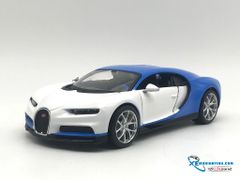 Xe Mô Hình Bugatti Chiron 1:24 Maisto ( Trắng Xanh )