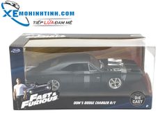 MH DOM'S DODGE CHARGER 1:24 (ĐEN)