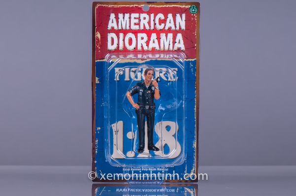 Figure Police Officer Jake 1:18 American Diorama