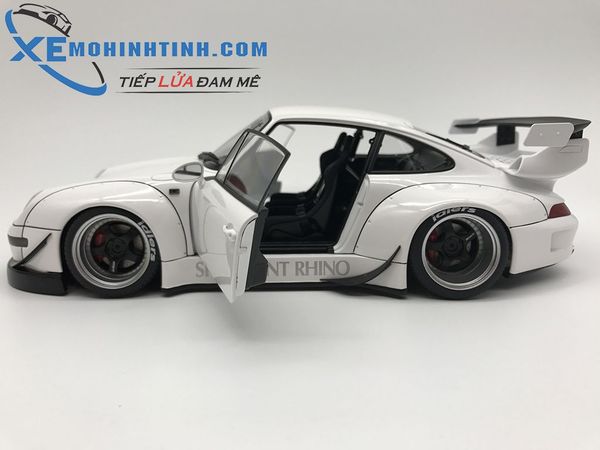 1/18 RWB 993 (WHITE/GUN GREY WHEELS)