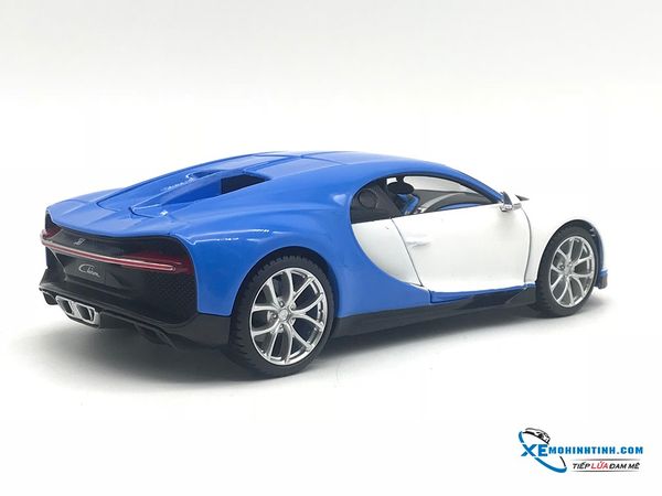 Xe Mô Hình Bugatti Chiron 1:24 Maisto ( Trắng Xanh )