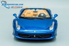 Xe Mô Hình Ferrari 458 Spider 1:24 Bburago (Xanh)