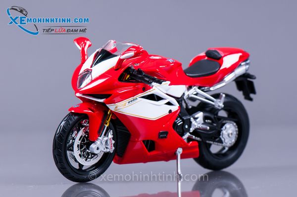 XE MÔ HÌNH MV AGUSTA F4 RR 2012 1:12 MAISTO (ĐỎ)