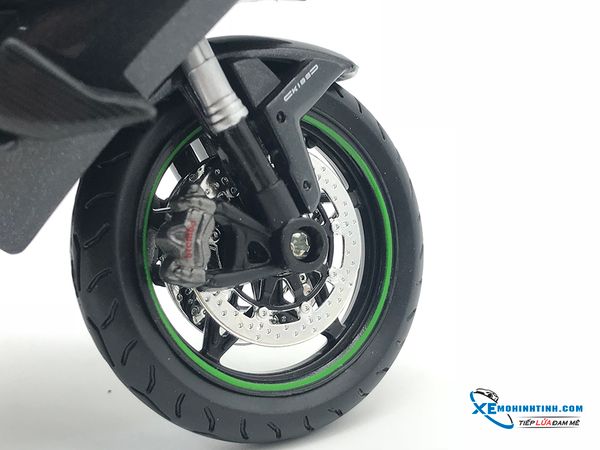 XE MÔ HÌNH KAWASAKI H2R 1:12 MAISTO (CARBON)