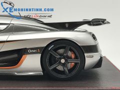 Xe Mô Hình Koenigsegg One:1 1:18 Frontiart (Bạc)