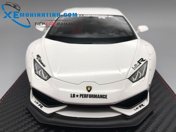 XE MÔ HÌNH LAMBORGHINI HURACAN LIBERTY WALK 1:18 GSMODEL (TRẮNG)