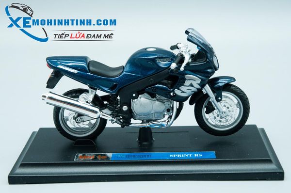 XE MÔ HÌNH TRIUMPH SPRINT RS 1:18 MAISTO (XANH DƯƠNG)