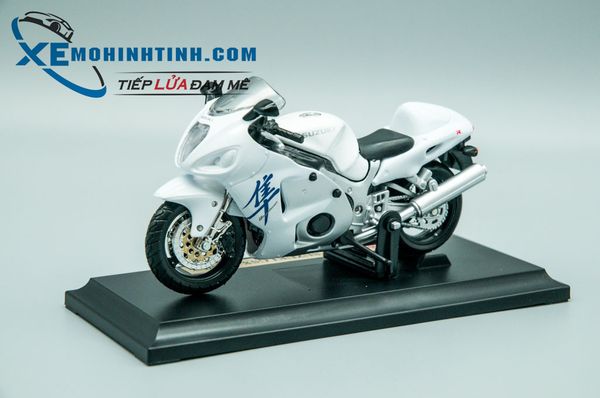 Xe Mô Hình Suzuki Gsx1300R 1:18 Maisto (Trắng)