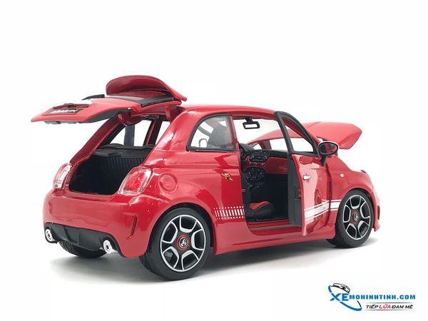 18-12078 MH BBURAGO NEW FIAT 500 ABARTH 1:18 (ĐỎ)