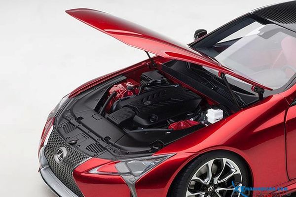 XE MÔ HÌNH LEXUS LC 500 (METALLIC RED/DARK ROSE INTERIOR) 1/18 AUTOART