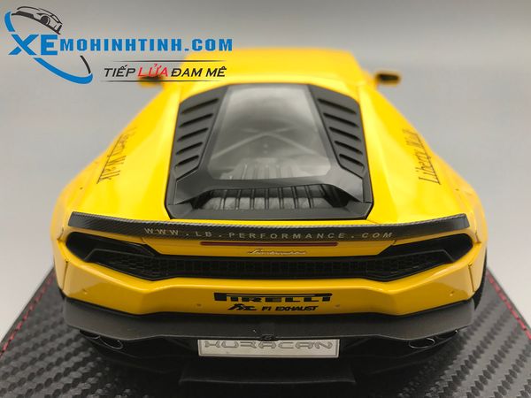 XE MÔ HÌNH LAMBORGHINI HURACAN LIBERTY WALK 1:18 GSMODEL (VÀNG)