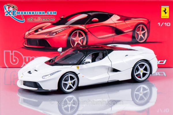 Xe Mô Hình Ferrari Laferrari 1:18 Bburago (Trắng)