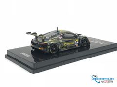 Xe Mô Hình Audi R8 LMS Super Taikyu Series 2018 Alex Yoong/Shaun Thong/Alex Au 1/64 Tarmac Works ( Xám viền đen vàng )