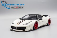 XE MÔ HÌNH FERRARI 458 LB PERFORMANCE 1:18 AGU (TRẮNG)