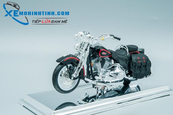 XE MÔ HÌNH HARLEY DAVIDSON 1998 FLSTS Heritage Springer 1:18 MAISTO (ĐEN)