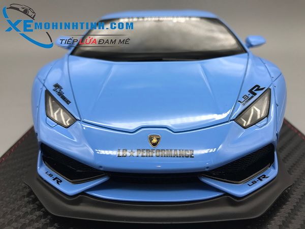 XE MÔ HÌNH LAMBORGHINI HURACAN LIBERTY WALK 1:18 GSMODEL (XANH)