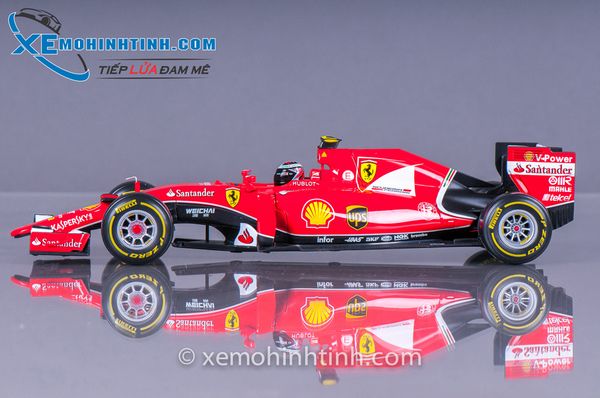 XE MÔ HÌNH FERRARI F1 SF15-T 2015 NO.7 K.RAIKKONEN 1:18 BBURAGO