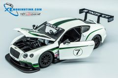 Xe Mô Hình Bentley Continental Gt3 1:24 Bburago (Trắng)