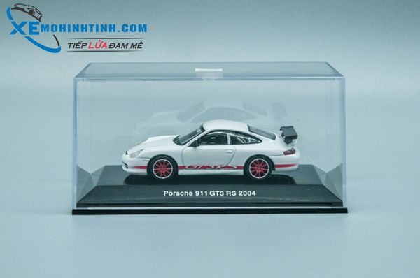 Xe Mô Hình Porsche 911 Gt3 Rs 2004 1:64 Autoart (Trắng Đỏ)