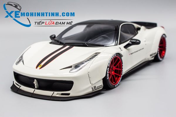 XE MÔ HÌNH FERRARI 458 LB PERFORMANCE 1:18 AGU (TRẮNG)