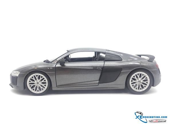 XE MÔ HÌNH AUDI R8 V10 PLUS 1:24 MAISTO (XÁM)