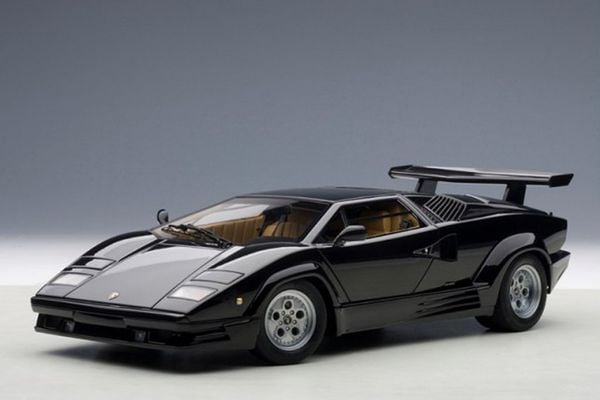 XE MÔ HÌNH LAMBORGHINI COUNTACH 25th ANNIVERSARY EDITION (BLACK) 1/18 AUTOART