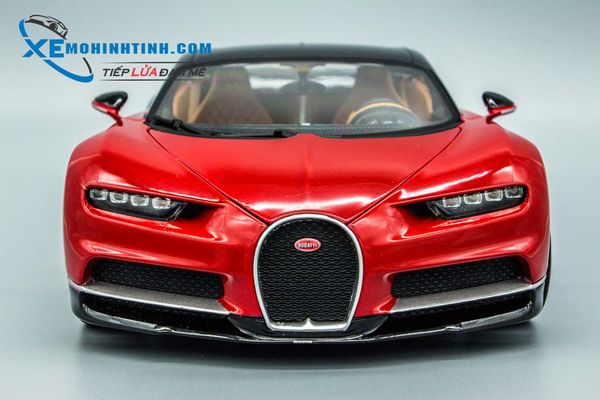 XE MÔ HÌNH BUGATTI CHIRON 1:18 BBURAGO (ĐỎ)