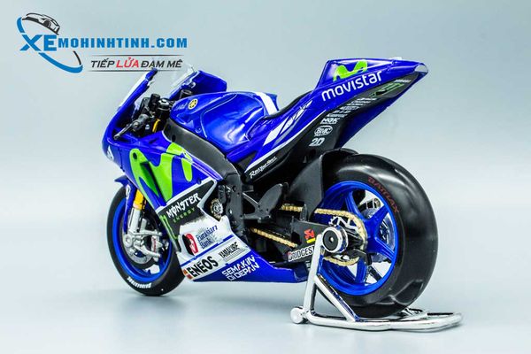 XE MÔ HÌNH YAMAHA M1 GP 46 MOVISTAR 1:10 MAISTO (XANH)