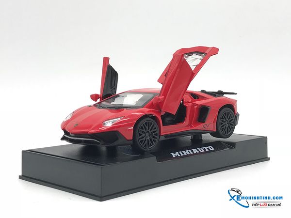 32016 MH MINIAUTO LAMBORGHINI AVENTADOR SV LP750-4 1:32 (HỘP 1C)- Đỏ