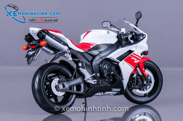 Xe Mô Hình Yamaha Yzf-R1 1:10 Welly (Trắng)