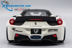 XE MÔ HÌNH FERRARI 458 LB PERFORMANCE 1:18 AGU (TRẮNG)