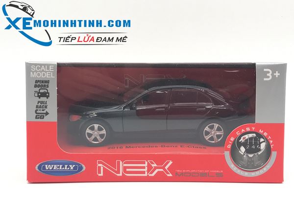 HỘP XE MÔ HÌNH Mercedes-Benz E-Class WELLY 1:36 (Đen)