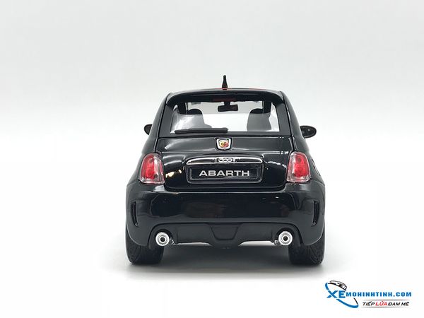 18-12078A MH BBURAGO NEW FIAT 500 ABARTH 1:18 (ĐEN)