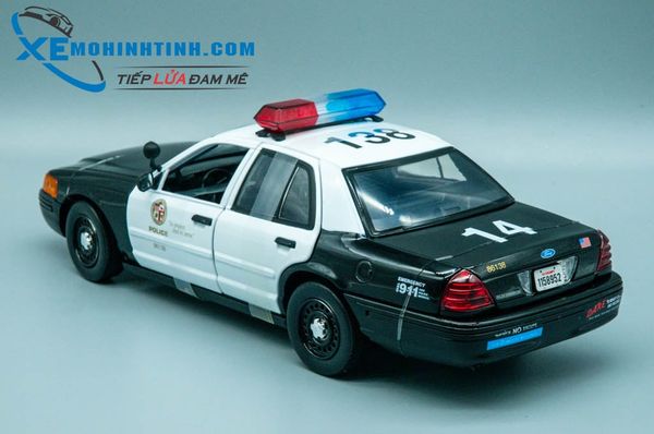 Xe Mô Hình Ford Crow Victoria Los Angeles Police Department Patrol Car 1:18 Daron