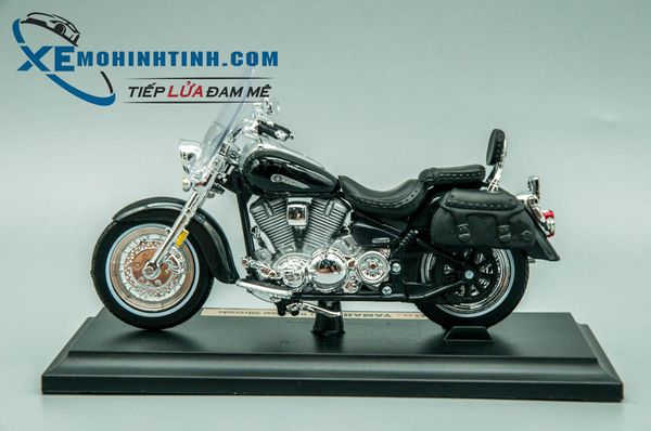 Xe Mô Hình Yamaha Road Star Silverado 1:18 Maisto (Đen)