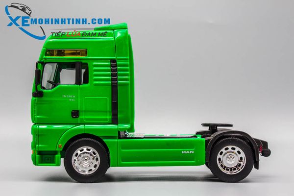 XE MÔ HÌNH MAN TG510A TRACTOR 1:32 WELLY (XANH LÁ)