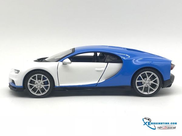 Xe Mô Hình Bugatti Chiron 1:24 Maisto ( Trắng Xanh )