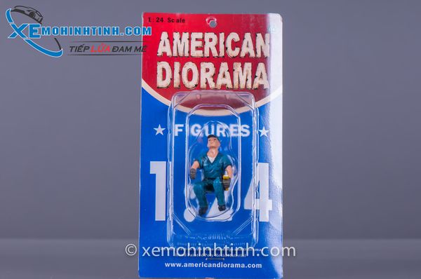 Figure Tow Truck Driver Scott 1:24 American Diorama