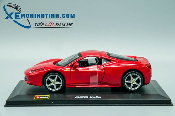 XE MÔ HÌNH FERRARI 458 1:32 BBURAGO (ĐỎ)