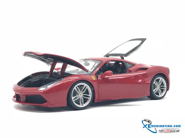 XE MÔ HÌNH FERRARI 488 GTB 1:18 BBURAGO (ĐỎ)