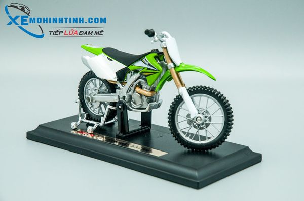 XE MÔ HÌNH KAWASAKI KX250F 1:18 MAISTO (XANH LÁ)