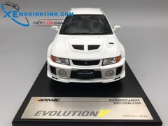XE MÔ HÌNH Mitsubishi Lance Evolution V 1:18 TarmacWorks (TRẮNG)