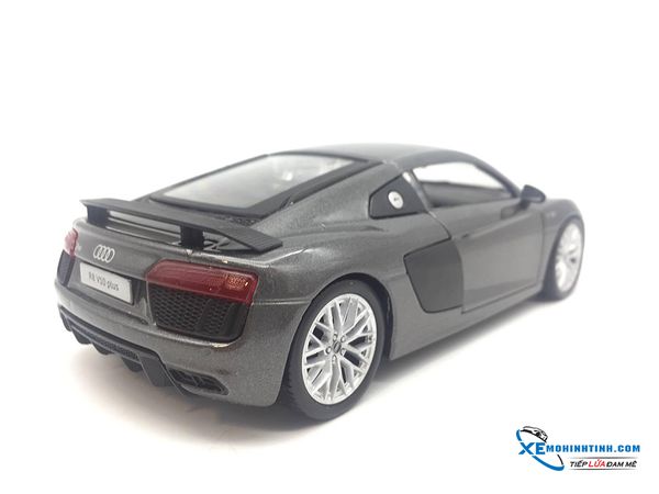 XE MÔ HÌNH AUDI R8 V10 PLUS 1:24 MAISTO (XÁM)