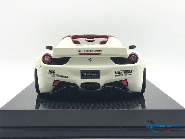 Ferrari 458 LB Roadster Liberty Walk 1:18 (Trắng)