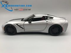 Xe Mô Hình Corvette Stingray 2014 1:24 Maisto (Bạc)