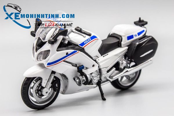 Xe Mô Hình Yamaha Fjr 1300 Police 1:18 Maisto (Trắng)