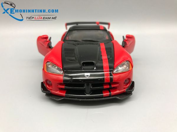 Xe Mô Hình Dodge Viper Srt10 Acr 1:24 Bburago (Đỏ Đen)