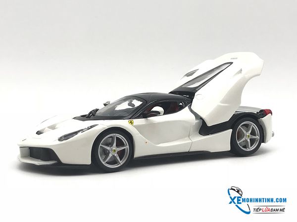 XE MÔ HÌNH FERRARI LAFERRARI 1:24 BBURAGO (TRẮNG)